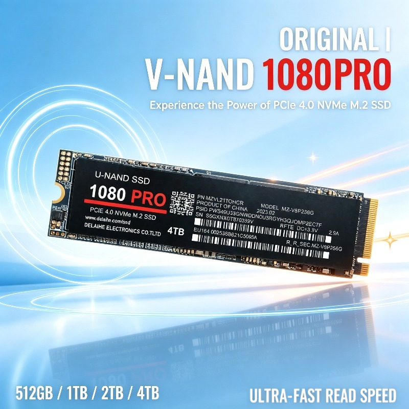 M.2 Nvme 4Tb Pcie 4.0 Ssd - オリジナル1080PRO M.2 NVMe PCIe 4.0 内蔵SSD。最大7450MB/sの高速データ転送速度を実現。ノートパソコンやデスクトップPCに最適。
