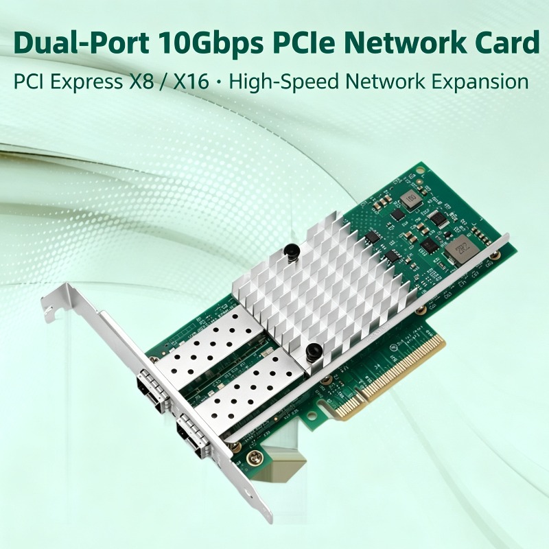 10Gb Sfp+ Pcie Network Card Dual Port - X520-DA2 82599EN 10G SFP+ デュアルポート光ファイバーネットワークカード PCIe