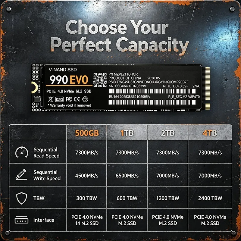 ゲーミング向けM.2 NVMe SSD 990 EVO PC - M.2 Nvme 4Tb Pcie 4.0 Ssd のレビューと価格