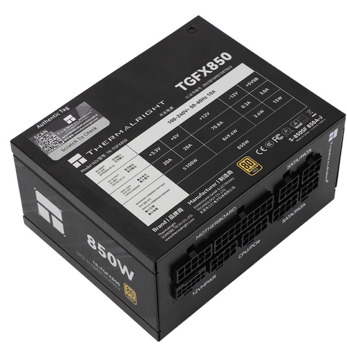 [AC18 Digital]/TR-TGFX850 PCケー - Sfx Power Supply 850W Gold のレビューと価格
