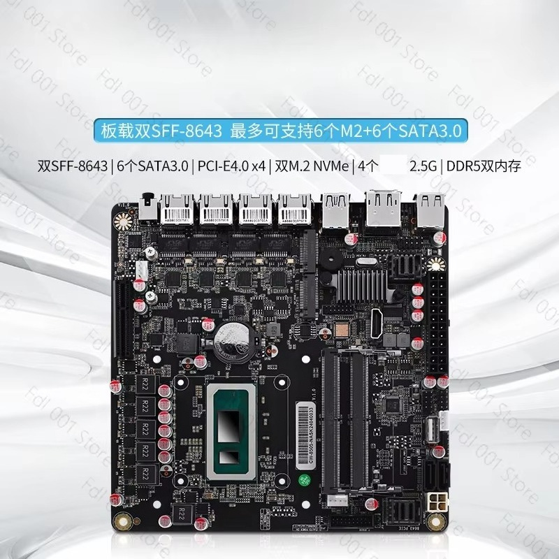 NASマザーボード N5105、8505、N100、N305 - Nas Motherboard N100 6 Sata のレビューと価格