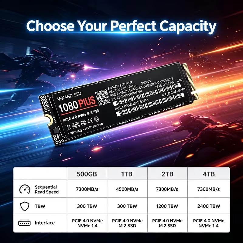 ゲーミング向けM.2 NVMe SSD 1080 PLUS  - M.2 Nvme 4Tb Pcie 4.0 Ssd のレビューと価格